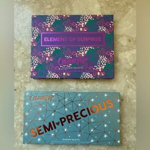 Lot of 2 Colourpop Eyeshadow Palettes - Semi Precious & Element of Surprise